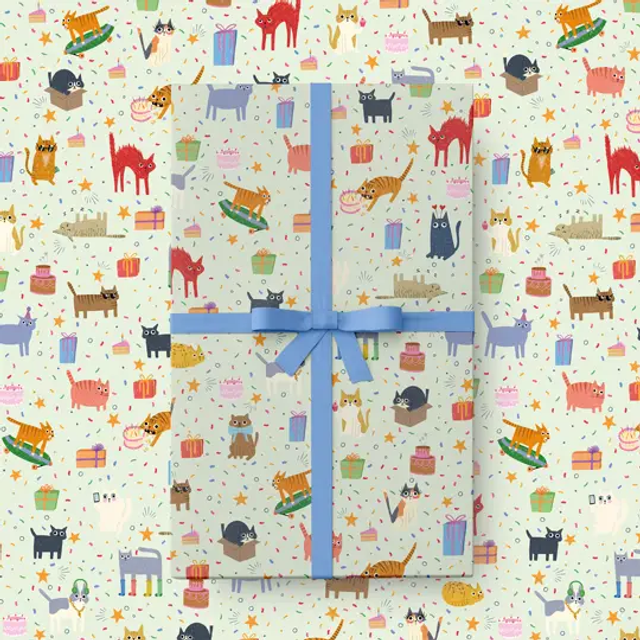 Wrapping paper - Creative Cats