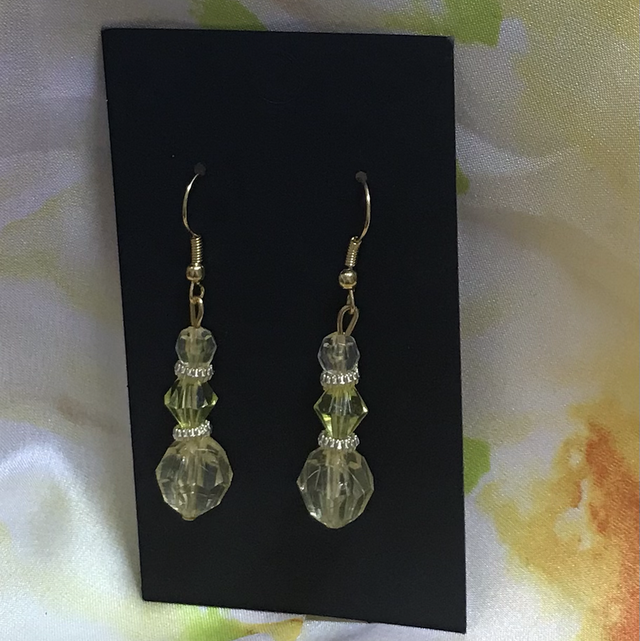 Yellow Dangling Earrings- YDE54