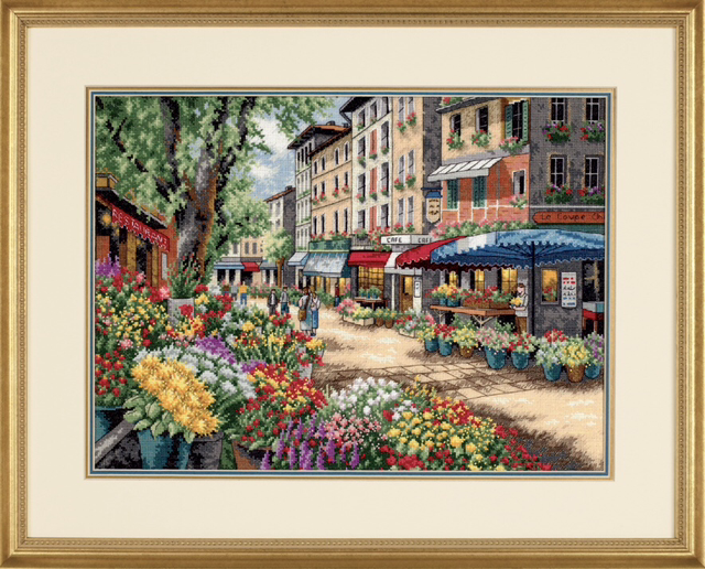 Paris Market Counted Cross Stitch Kit by Dimensions