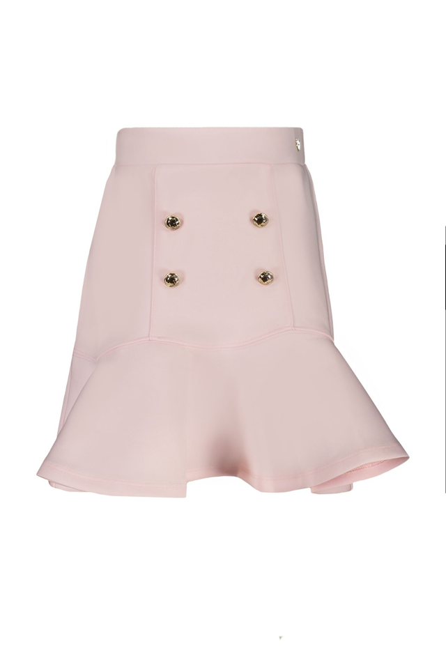 GUESS JEANS GONNA CORTA BAMBINA ROSA