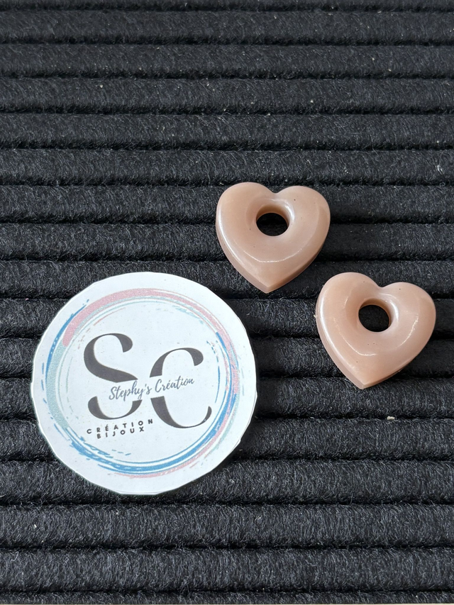 🤍 Pampille &quot;LÉA&quot; – Cœur Beige