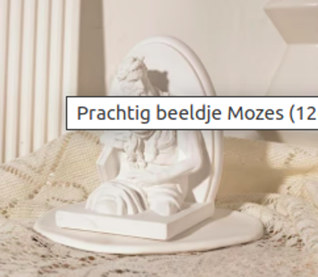 Prachtig beeldje Mozes (12cm)