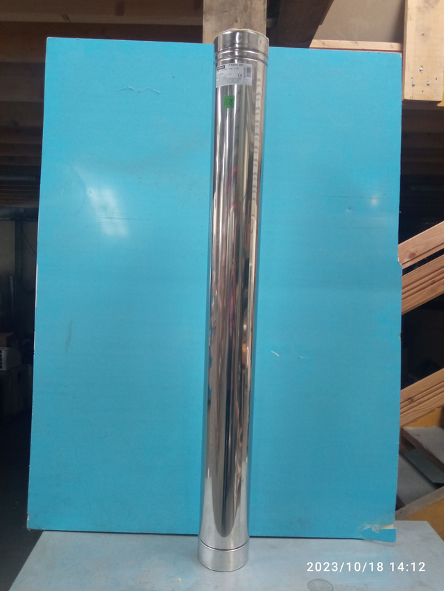 PTR30 - élément droit 1400 D80 INOX - 2PTIELDR801400 