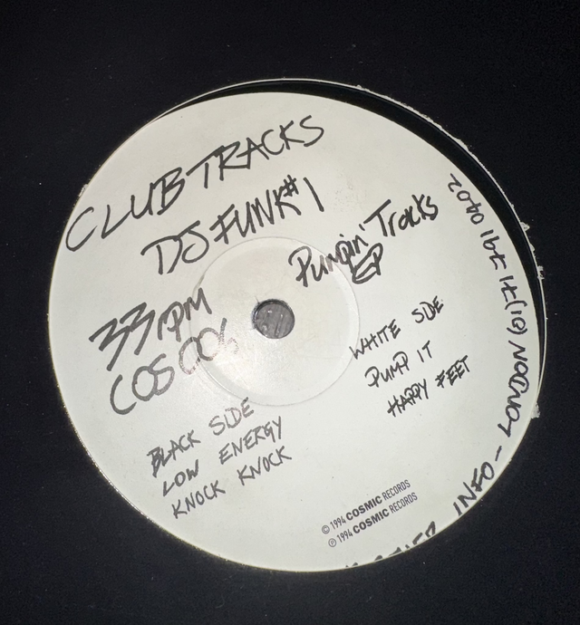 DJ Funk – Pumpin' Tracks EP (KNOCK KNOCK/MAGIC FEET/PUMP IT..) - COSMIC RECORDS US