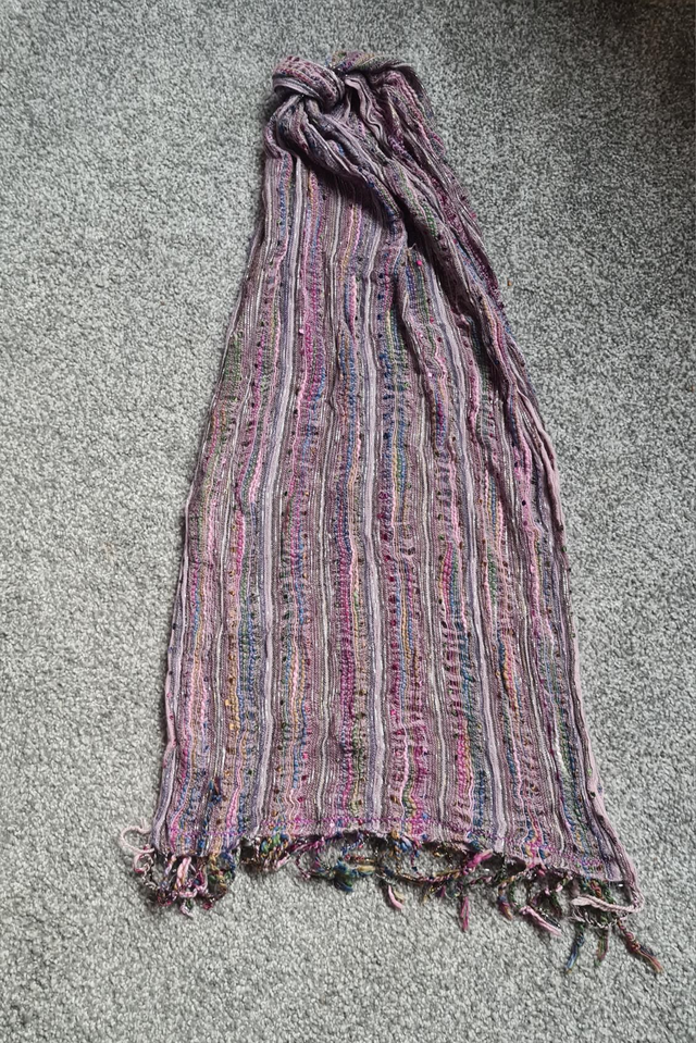 Purple Knotted Scarf Bag