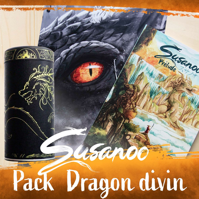 Pack dragon divin : Susanoo, Prélude + poster A3 l’éveil du dragon + 1 boîte dragon