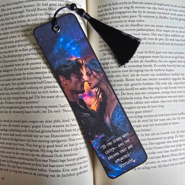 A Court of Thorns and Roses (ACOTAR) - Feyre and Rhysan - Luxury Bookmark with tassel