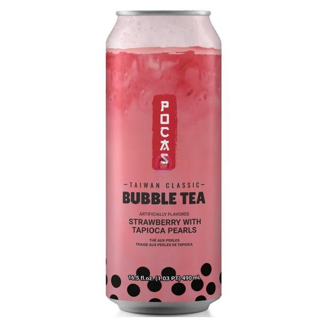 Pocas Bubble Tea Strawberry - 16.5oz
