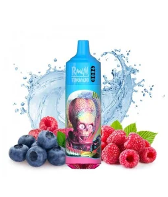 Puffs RandM Tornado 9000 Blueberry Sour Raspberry