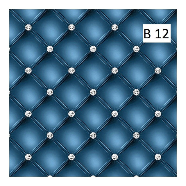 Panneau simili style capitonnage bleu 