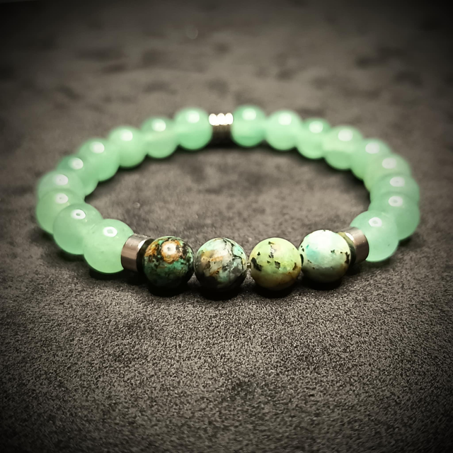 Aventurine et Turquoise africaine