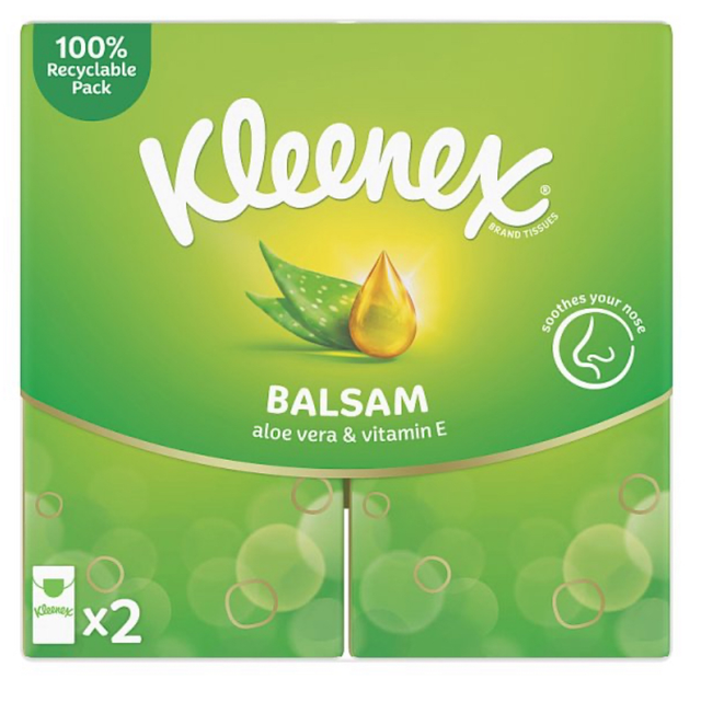 Tissues, Kleenex Balsam Tissues - 2 Pocket Pack