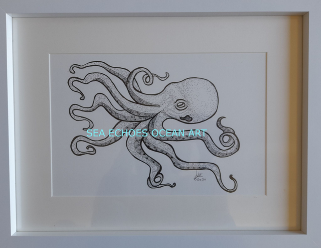 Warrior of the Ocean (Original Ink Drawing)