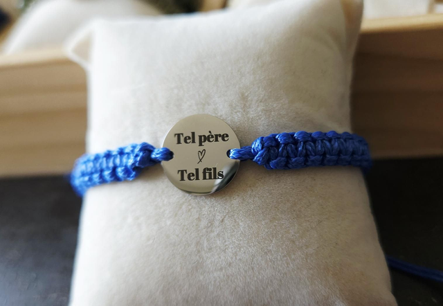 Bracelet &quot;tel père, tel fils &quot;