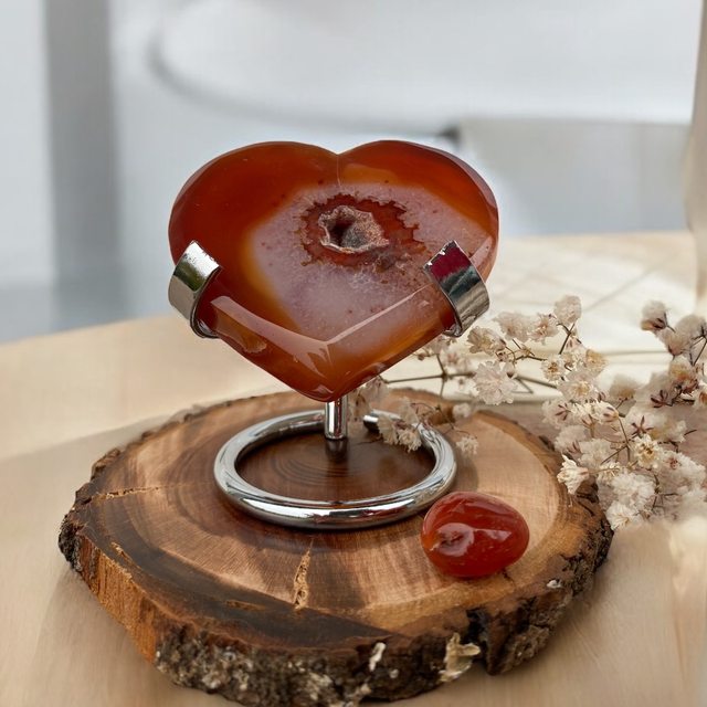 Coeur en Cornaline 