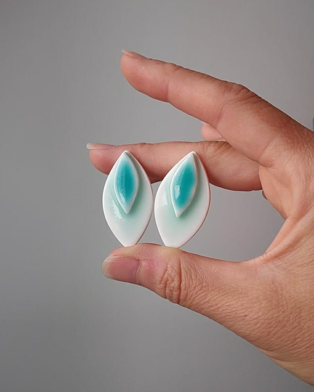 Candela efecto azulejo verde mint