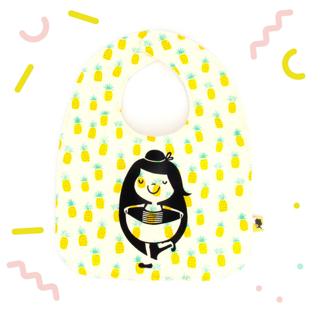 Bavoir de naissance PINEAPPLE