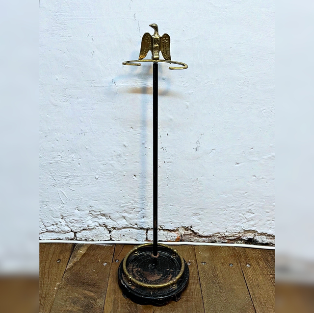 A 20th Century Japanese Umbrella/ Stick Stand Adorned With Brass Eagle Finial 
