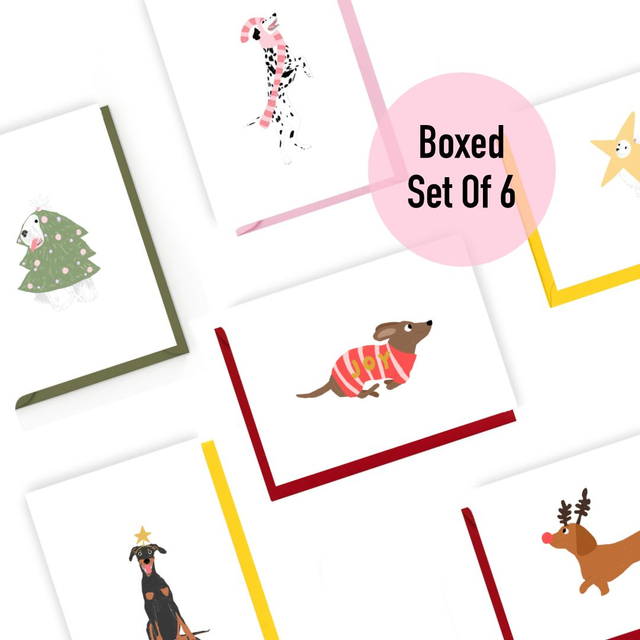 Christmas Dogs (Set of 6)