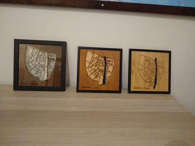 B09 – Carte de Castres 3D – Décoration Murale Design