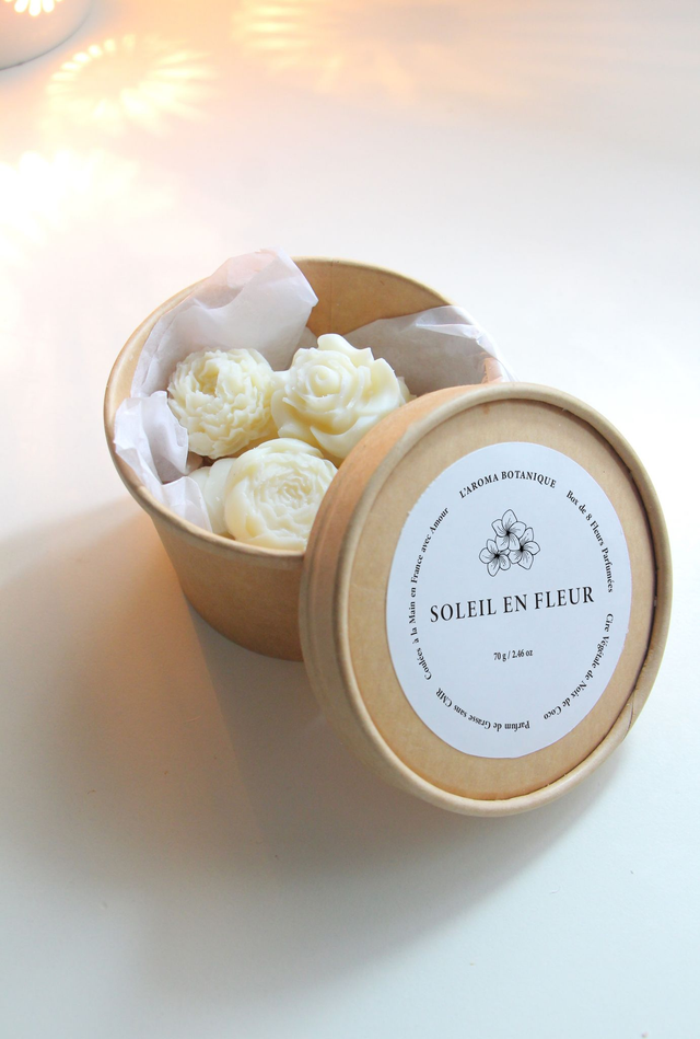 Fleurs de cire parfumées