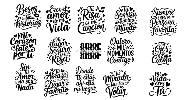 FRASE EN VINIL (PACK 10 UNIDADES)