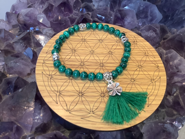 Bracelet en Malachite 6 mm