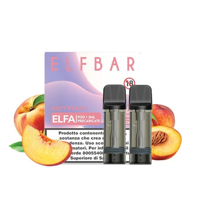 ELFBAR ELFA Pod Precaricate Juicy Peach 2Pz 0mg/ml EAN6932570110657