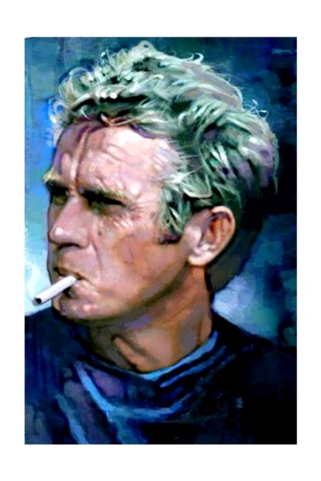 Steve McQueen Movies Art Print