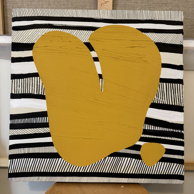 Peinture sur châssis entoilé 