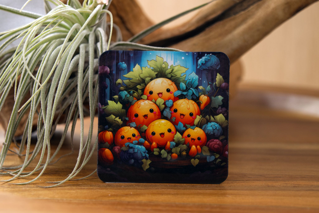 Magnet: Kawaii Pumpkin Style Veggie Friends