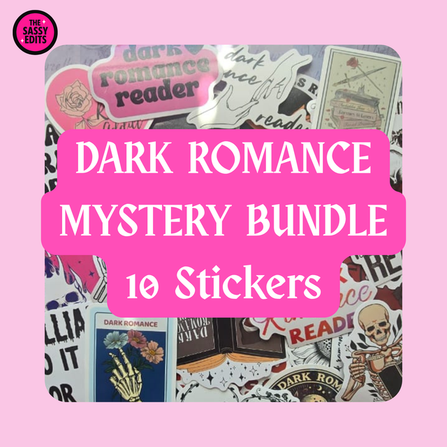 Dark Romance Mystery Sticker Bundle – 10 Pack