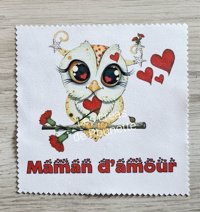 Lingette essuie lunettes en microfibre