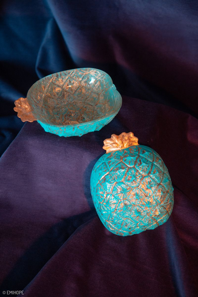 COUPELLES ANANAS BLEU