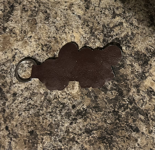 Custom Faux Leather Keyring