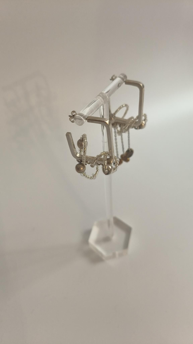 Boucles d&#039;oreilles perlées - Charlotte Lavergne 