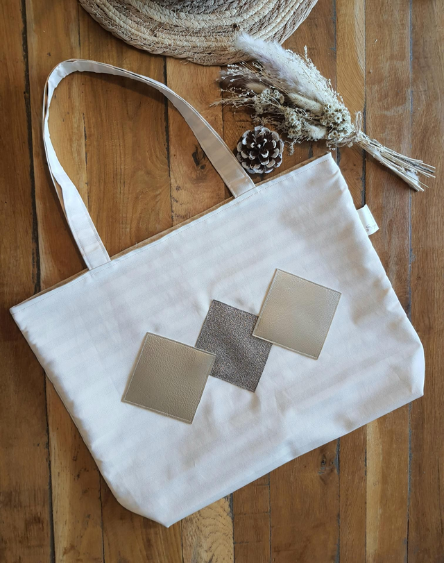 Sac d été rayé lurex