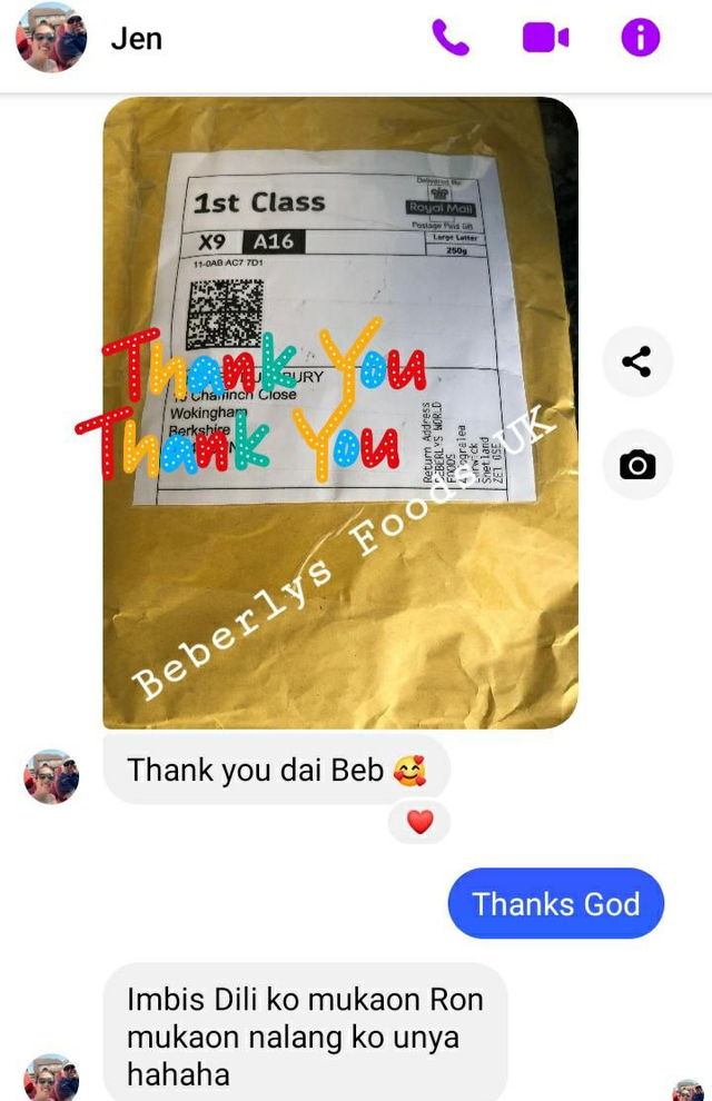 From Customer: Jen D ( Bershire- June 2023)