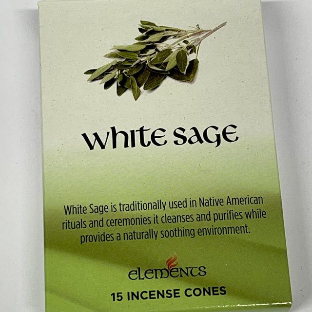 Elements Incense Cones- White sage