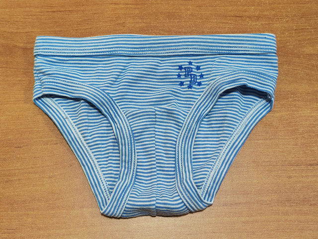 Slip rayé bleu 2 ans
