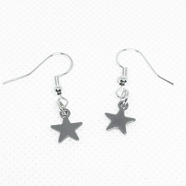 Silver Star Earrings