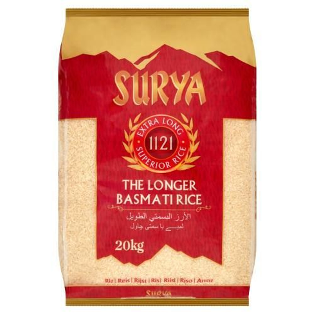 Surya 1121 Extra Long Basmati Rice 20kg