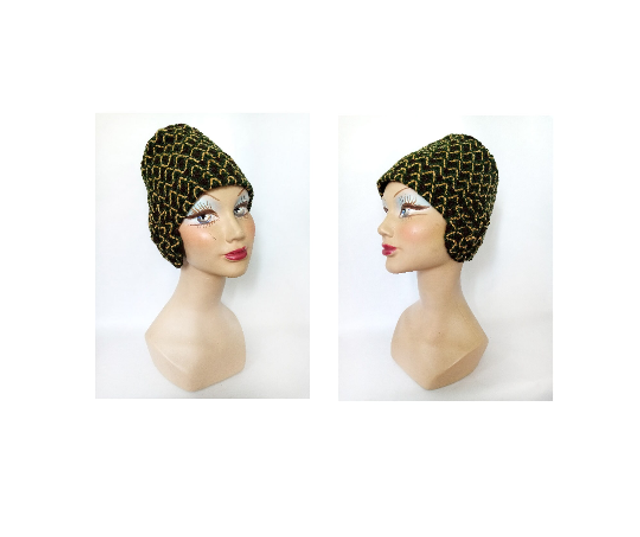 Chapeau toque femme hiver médiéval