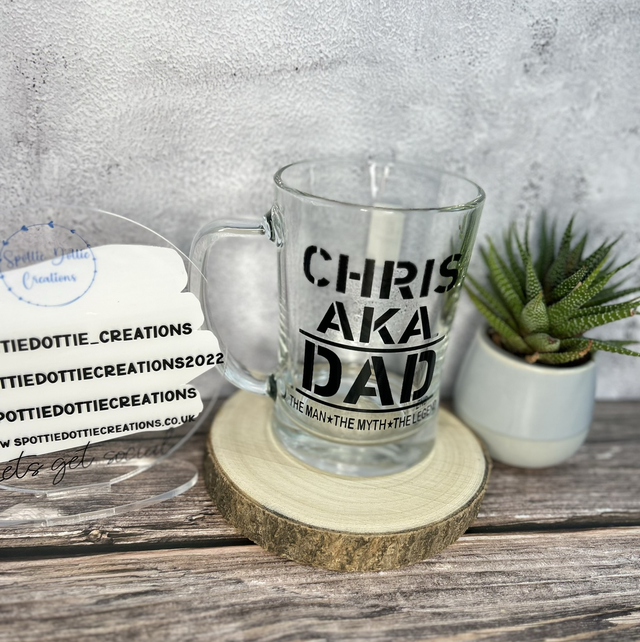 Father’s Day beer glass