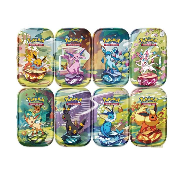 Pokemon Mini-Tin-Box Karmesin + Purpur Prismatische Entwicklungen