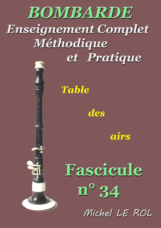 Fascicule 34 Tables des airs