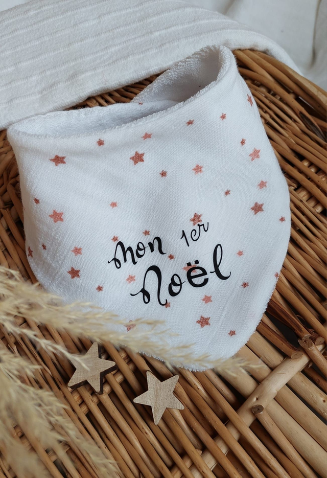 Bavoir &quot;Mon 1er Noël&quot; 