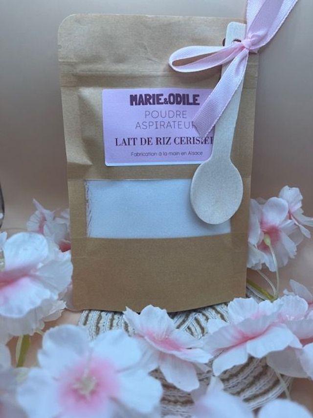 Poudre d&#039;aspirateur Lait de riz cerisier