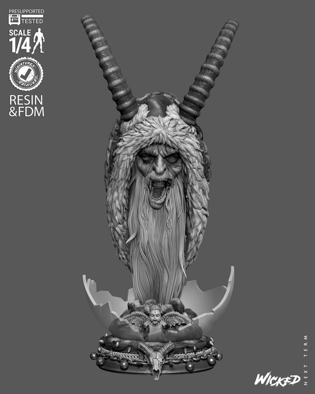 BUSTE PORTRAIT KRAMPUS série movie