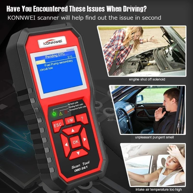 KW850 Professional OBD2 Scanner for Cars